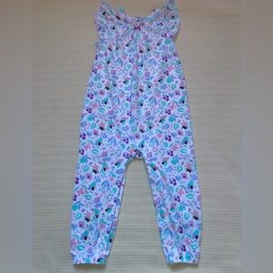 NWOT. Floral Cotton Jumpsuit - Multicolor Size 18-24 Months